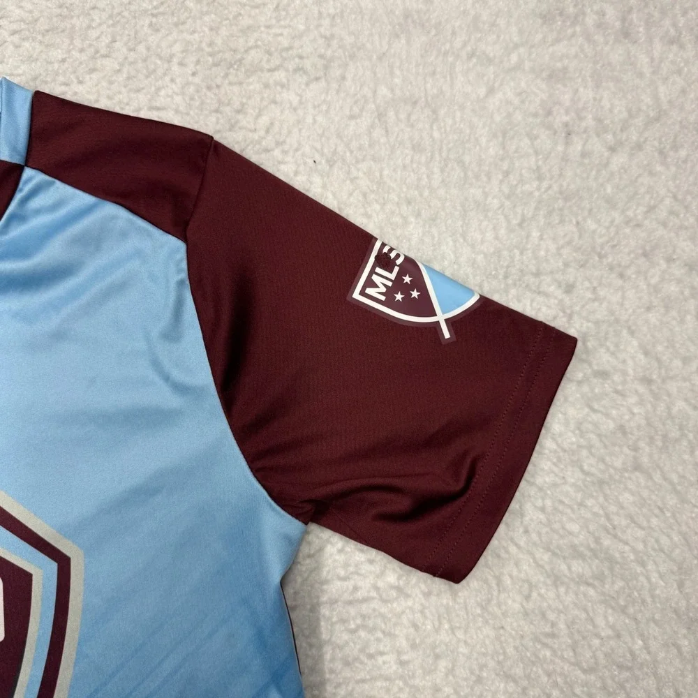 MLS Colorado Rapids Jersey Blue/Light Blue Red‎ Youth Size XL